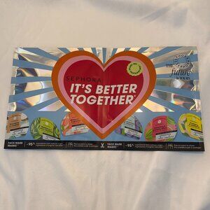 Sephora It's Better Together 6 Face Masks, Plump, Moisturize, Glow, Purify